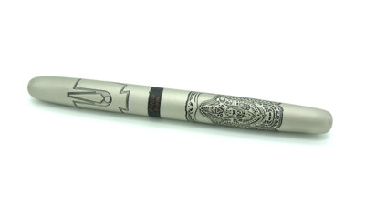PGen Brass Made Premium Lord Balaji Bhagwaan Engraved Designer Luxury roller Ball Pen(Ink Color - Blue)