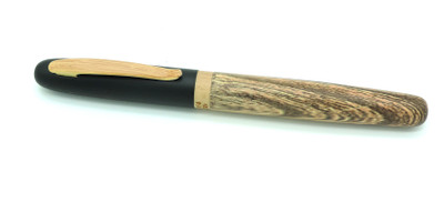 PGen Brass Made Premium Wooden Textured Brown Wood Designer Exclusive Roller Ball Pen Ball Pen(Ink Color - Blue)