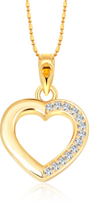 VIGHNAHARTA Gold-plated Cubic Zirconia Alloy Pendant