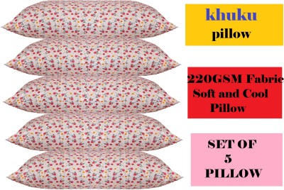 KHUKU Memory Foam, Foam, Microfibre Floral Sleeping Pillow Pack of 5(Multicolor)