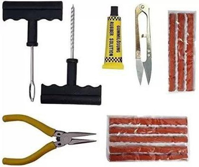 AXWee Tubeless Tyre Puncture Repair Kit For Bike and Cars Tubeless Tyre Puncture Repair Kit