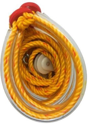 NATURAL Yoga Rope/Abdominal Excerciser/Pocket Gym Rope Resistance Tube(Yellow)