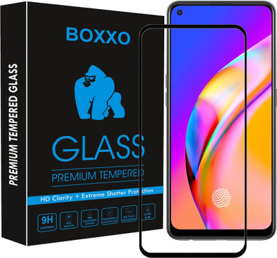 Boxxo Edge To Edge Tempered Glass for Oppo F19s(Pack of 1)
