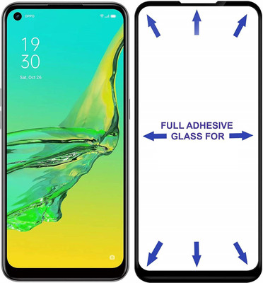 GDBUY Edge To Edge Tempered Glass for Oppo A53(Pack of 1)