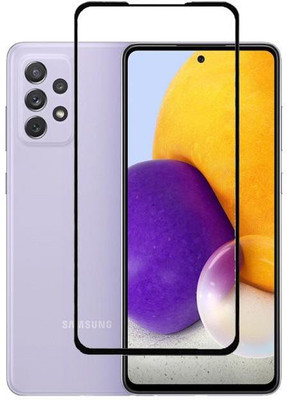 HOBBYTRONICS Edge To Edge Tempered Glass for SAMSUNG A72, SAMSUNG GALAXY A72(Pack of 1)