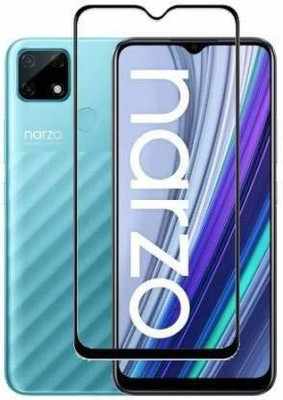 Ravbelli Edge To Edge Tempered Glass for Realme Narzo 30A, Realme 5(Pack of 1)