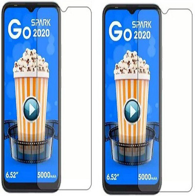 NIMMIKA ENTERPRISES Tempered Glass Guard for Tecno Spark Go 2020(Pack of 2)