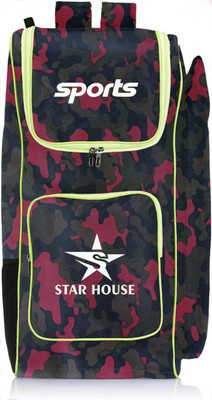 Star House CRICKET KIT BAG WITH HEAVY PADDED ONE SIDE BAT COMPARTMENT (ROYAL RED)(Red, Kit Bag)