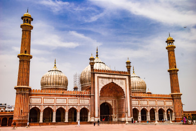 anshul internet point 45.72 cm JAMA MASJID 1 Self Adhesive Sticker(Pack of 1)