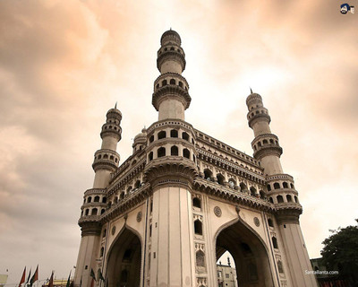 anshul internet point 45.72 cm CHAR MINAR 5 Self Adhesive Sticker(Pack of 1)