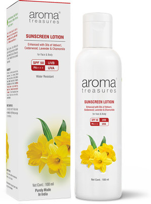 4% OFF on AROMA TREASURES Sunscreen Lotion - SPF 20 PA+(100 ml) 4% OFF on AROMA TREASURES Sunscreen Lotion - SPF 20 PA+(100 ml)