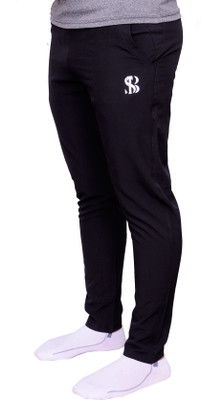 Three brothers Solid Men Black Track Pants