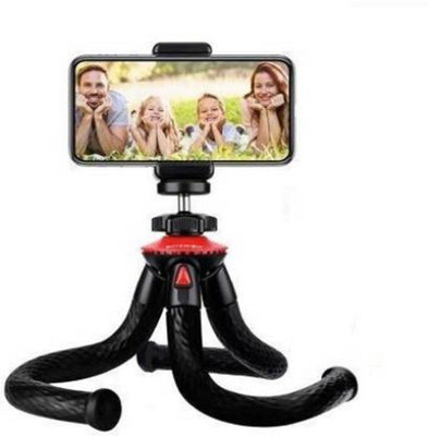 KHALIFA AND BADSHAH 12 Inch Tripod with Flexible Stand , Octopus Camera Tripod Bundle Tripod (Multicolor, Supports Up to 1500 g) Tripod(Black, Supports Up to 1500 g)