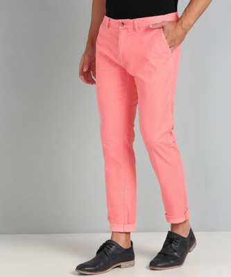 Scotch and Soda Regular Fit Men Pink Trousers
