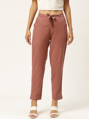 MADARI Regular Fit Women Brown Trousers