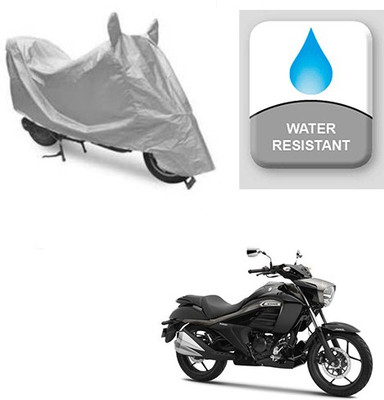 Atulit enterprises Two Wheeler Cover for Suzuki(Intruder, Silver)