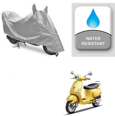 Atulit enterprises Two Wheeler Cover for Piaggio(Vespa SXL, Silver)