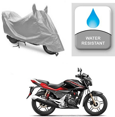 saanvi Two Wheeler Cover for Hero(CBZ Extreme, Silver)