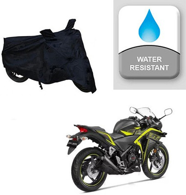 Feel heaven Two Wheeler Cover for Honda(CBR 250R, Black)
