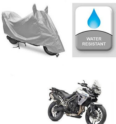 Atulit enterprises Two Wheeler Cover for Triumph(Tiger 800 XR, Silver)