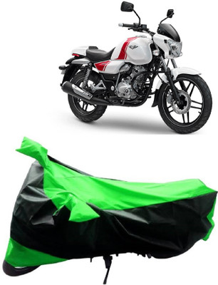 BIKECOVER Two Wheeler Cover for Bajaj(V 150, Green, Black)