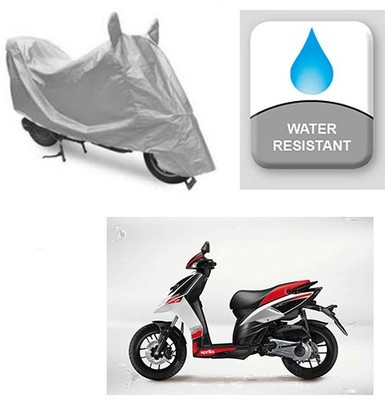 Atulit enterprises Two Wheeler Cover for Aprilia(SR 125, Silver)