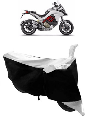 BIKECOVER Two Wheeler Cover for Ducati(Multistrada, White)
