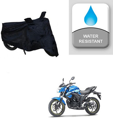 Feel heaven Two Wheeler Cover for Suzuki(Gixxer, Black)
