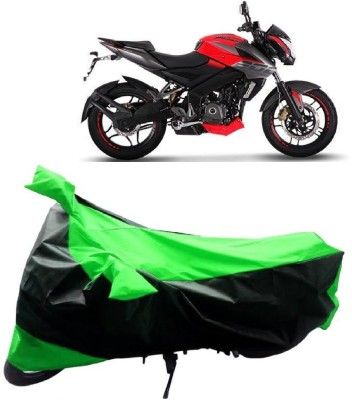 BIKECOVER Two Wheeler Cover for Bajaj(Pulsar 200 NS DTS-i, Green, Black)