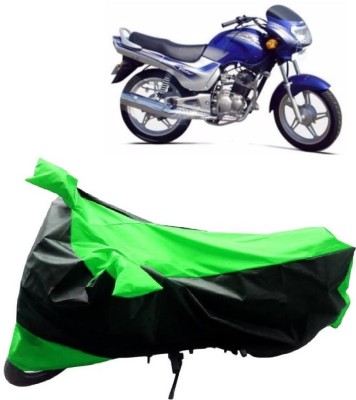 MMSSTAR Waterproof Two Wheeler Cover for TVS(Victor GLX, Green, Black)