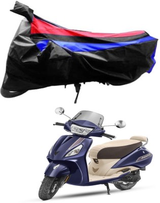 JVG Waterproof Two Wheeler Cover for TVS(Jupiter classic, Black, Red, Blue)