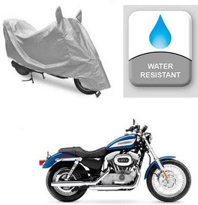 saanvi Two Wheeler Cover for Harley Davidson(XL 883, Silver)