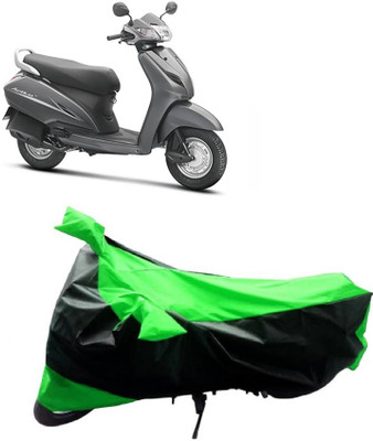 MMSSTAR Waterproof Two Wheeler Cover for Honda(Activa 3G, Green, Black)