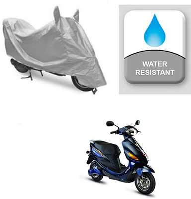 saanvi Two Wheeler Cover for Hero(Electric Cruz, Silver)
