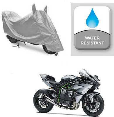 Atulit enterprises Two Wheeler Cover for Kawasaki(Ninja, Silver)