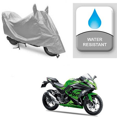 Atulit enterprises Two Wheeler Cover for Kawasaki(Ninja 300, Silver)