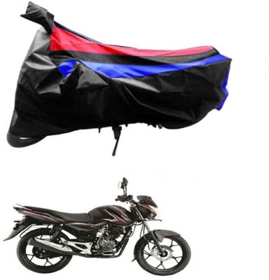 JVG Waterproof Two Wheeler Cover for Bajaj(Discover 125 DTS-i, Black, Red, Blue)