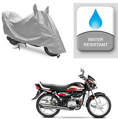 Atulit enterprises Two Wheeler Cover for Hero(CD deluxe, Silver)