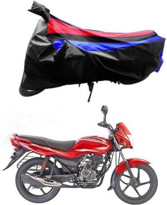 JVG Waterproof Two Wheeler Cover for Bajaj(Platina 100 DTS-i, Black, Red, Blue)