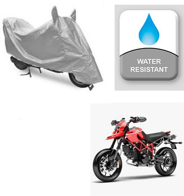 Atulit enterprises Two Wheeler Cover for Ducati(Hypermotard, Silver)