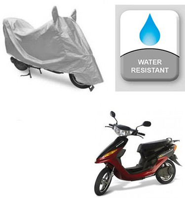 saanvi Two Wheeler Cover for Indus(Yo Style, Silver)