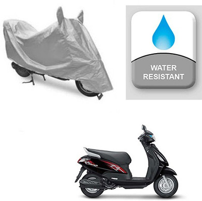 Atulit enterprises Two Wheeler Cover for Suzuki(Swish, Silver)