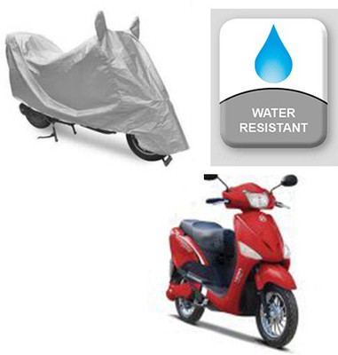 saanvi Two Wheeler Cover for Hero(E Scoot, Silver)