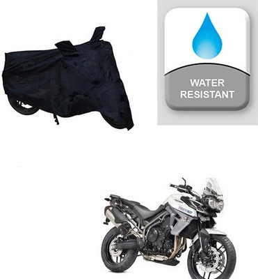 Feel heaven Two Wheeler Cover for Triumph(Tiger 800 XR, Black)