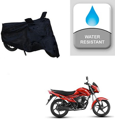 Feel heaven Two Wheeler Cover for Suzuki(Hayate, Black)
