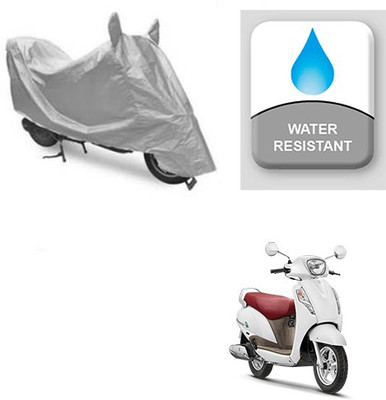 Atulit enterprises Two Wheeler Cover for Suzuki(Access, Silver)