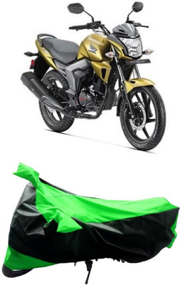 MMSSTAR Waterproof Two Wheeler Cover for Honda(CB Trigger, Green, Black)
