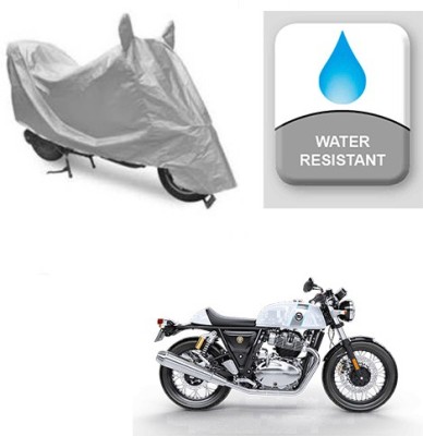 Atulit enterprises Two Wheeler Cover for Royal Enfield(Continental GT, Silver)