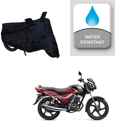 Feel heaven Two Wheeler Cover for TVS(Star City, Black)