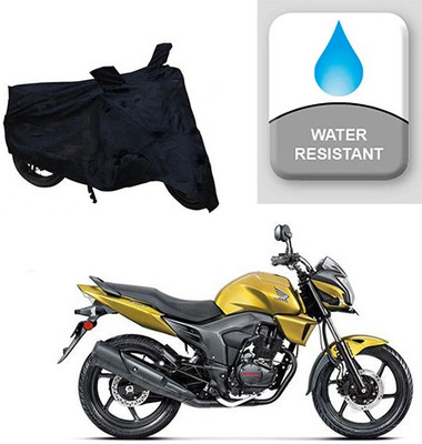 Feel heaven Two Wheeler Cover for Honda(CB Trigger, Black)
